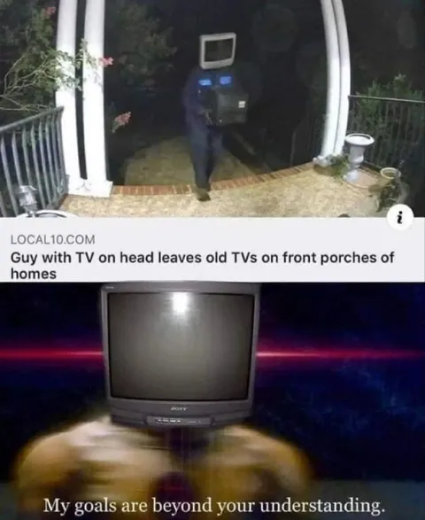 TV Head Guy Has Higher Goals