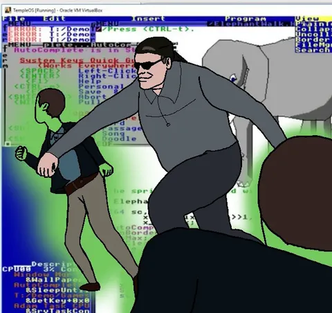 TempleOS Programmer Dance