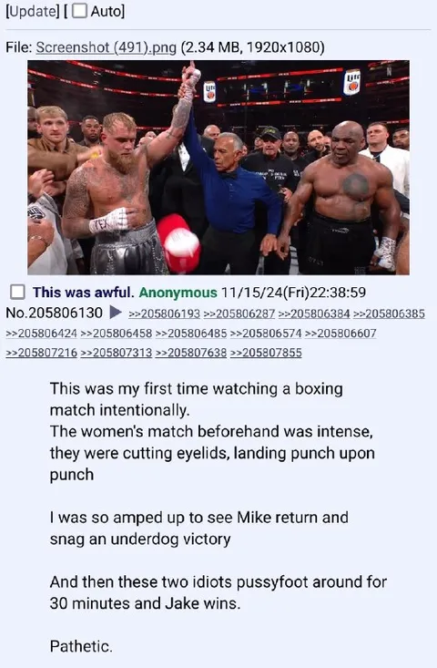 Jake Paul Wins Against Mike Tyson