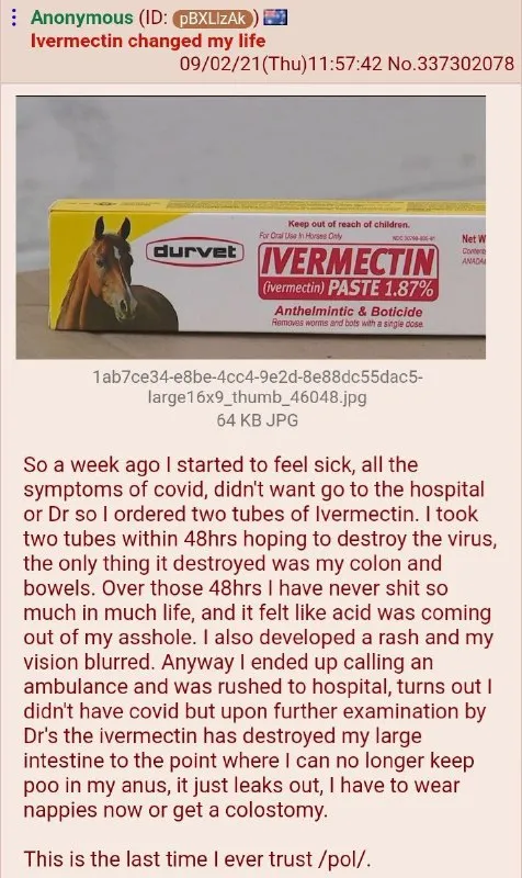 Ivermectin Destroyed My Colon