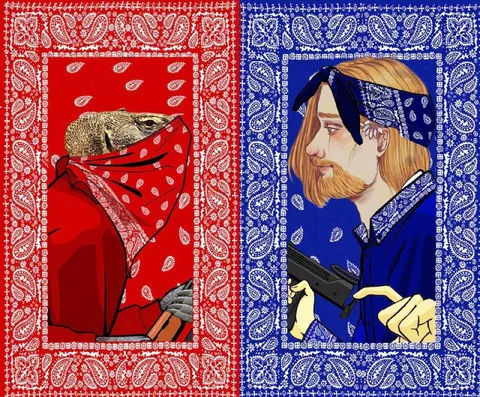 Красный и синий бандиты