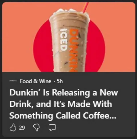 Dunkin’ Discovers Coffee