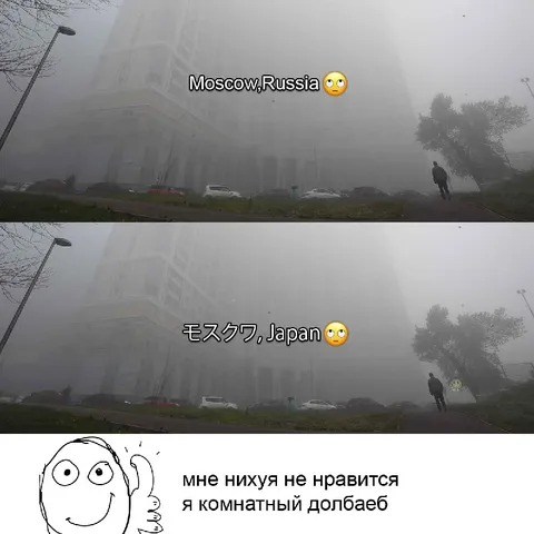 Москва в тумане по-японски