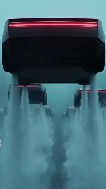 Teslas Stuck in Traffic