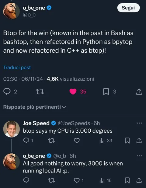 Btop Says My CPU Is 3000 Degrees