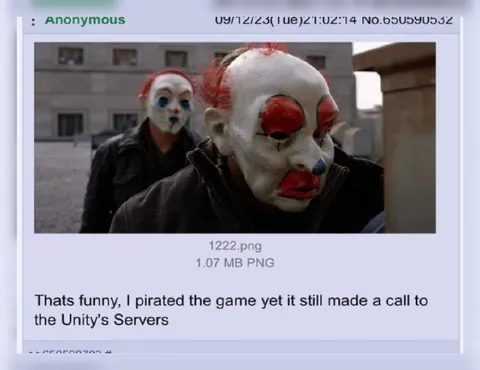 Pirated Game Calls Unity Servers