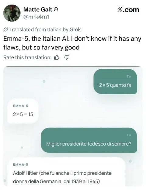 Emma-5’s Terrible AI Answers