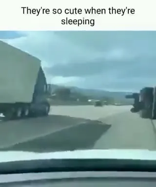 Sleeping Trucks Are So Cute