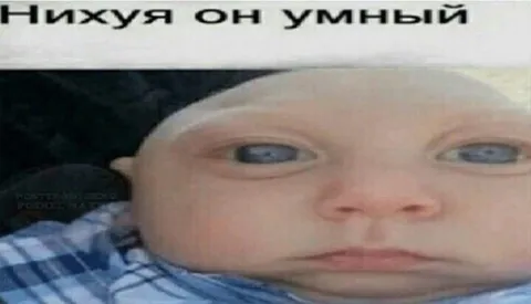 Нихуя он умный малыш
