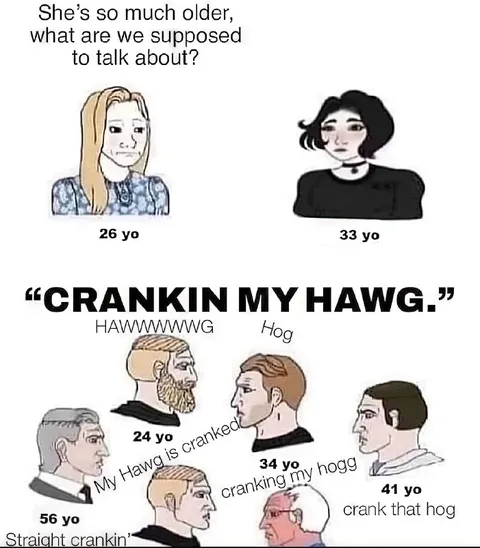 Crankin My Hawg Conversation