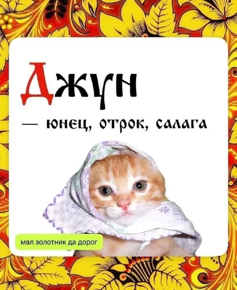 Джин — юнец, отрок, салага