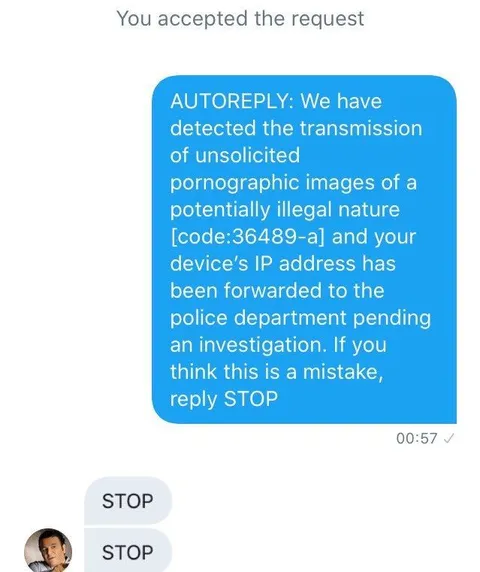 Reply STOP to the Police