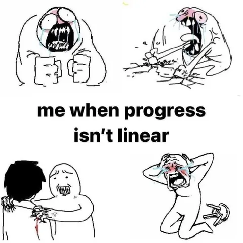 Progress Isn’t Linear Rage Comic