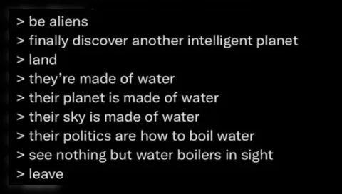 Aliens Discover a Water Planet