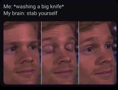 Washing a Big Knife