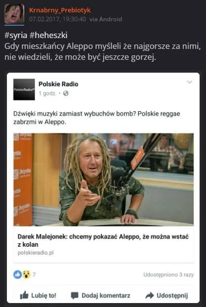 Reggae zamiast wybuchów w Aleppo