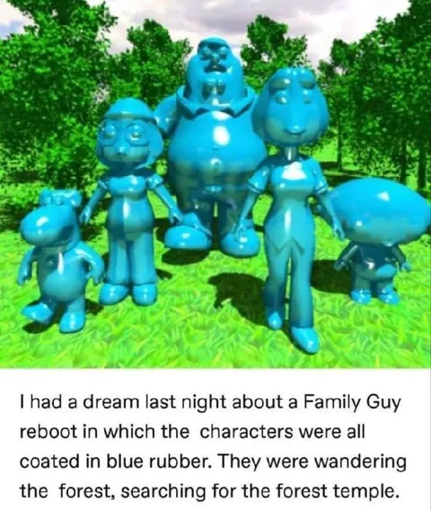 Blue Rubber Family Guy Dream