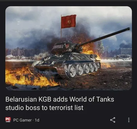 Belarusian KGB Targets World of Tanks Boss