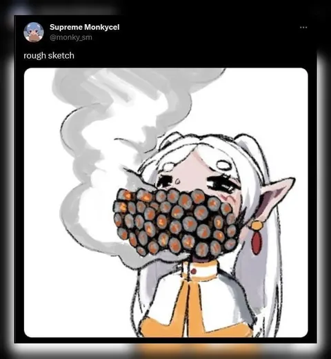 Rough Sketch Cigarette Cloud