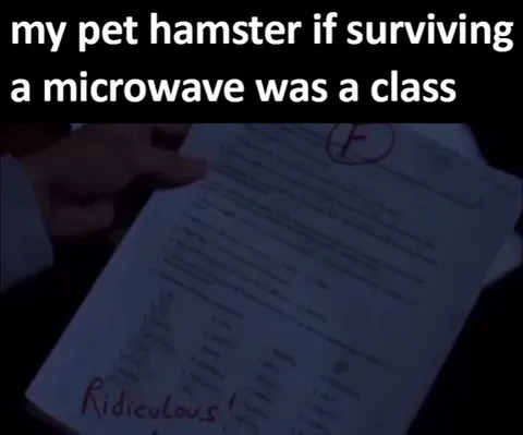Hamster Survives Microwave Class