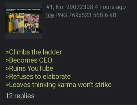 Climbs the Ladder, Ruins YouTube