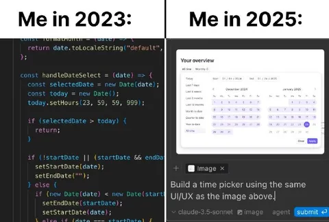 Me in 2023 vs 2025