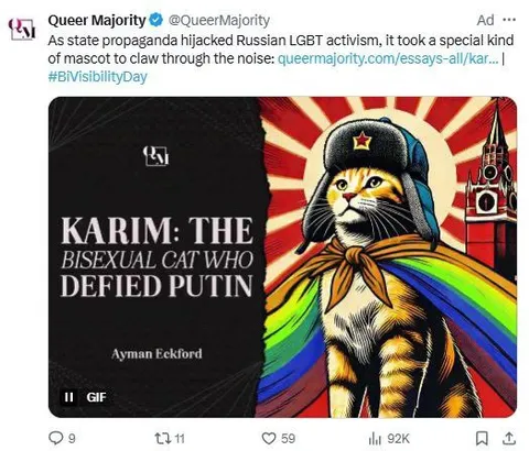 Karim the Cat Defies Putin