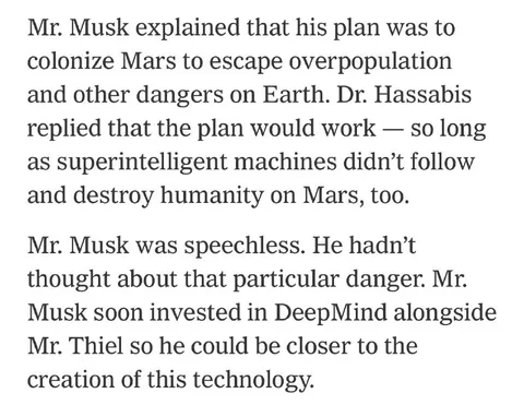 Musk Forgot the AI Apocalypse