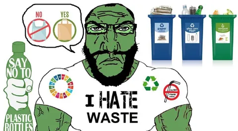I Hate Waste Green Man