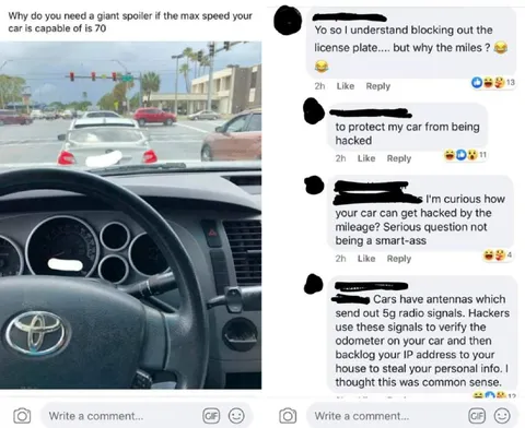 Giant Spoiler for a Slow Car