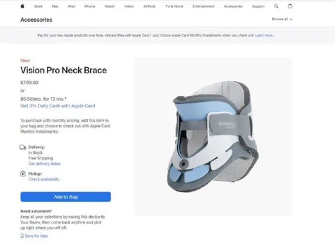 Vision Pro Neck Brace