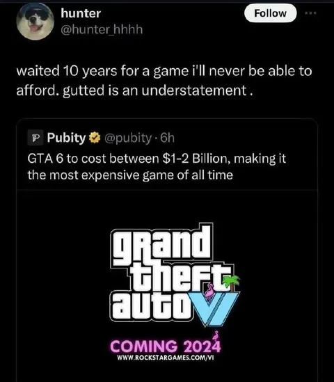 GTA 6 Too Expensive