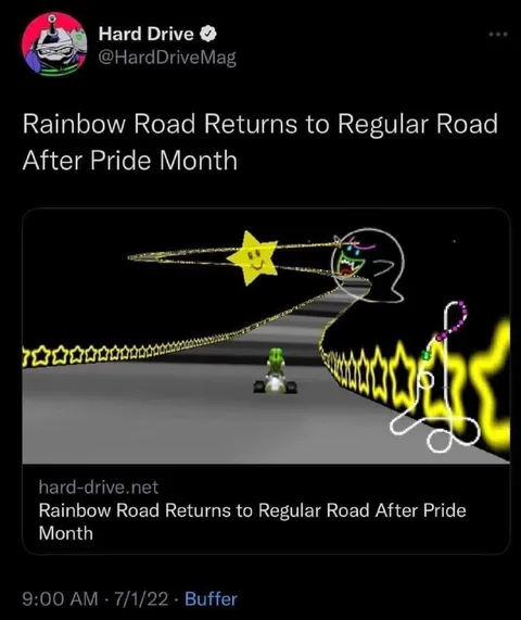 Rainbow Road After Pride Month
