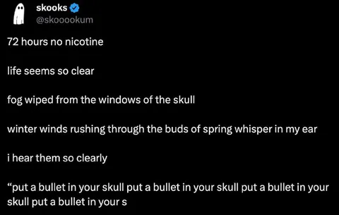 72 Hours Without Nicotine