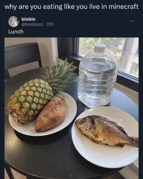 Minecraft Style Lunch