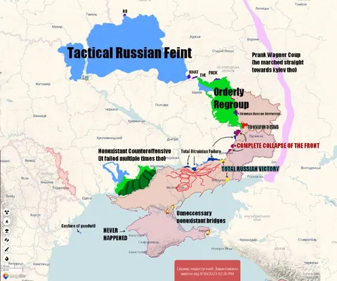 Tactical Russian Feint Map