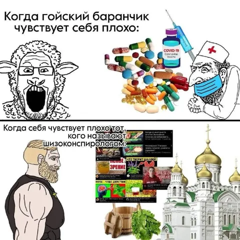 Когда шизоконспиролог болеет