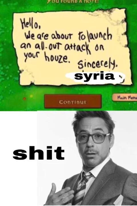 Syria Threatens Your House