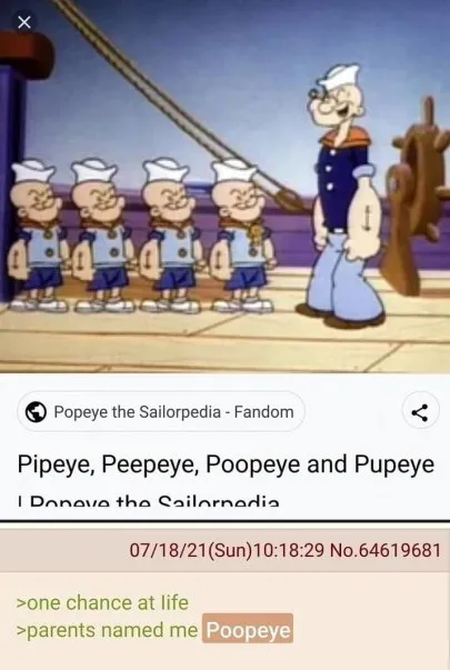 Poopeye Gets Named by Parents