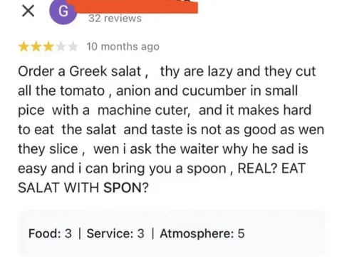 Real Eat Salad With Spoon