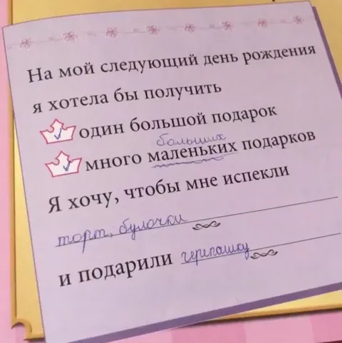 Подарки на день рождения