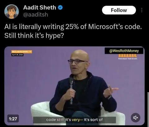 AI Writes Microsoft Code