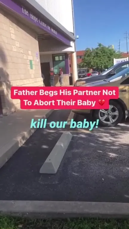 Father Begs Outside Abortion Clinic