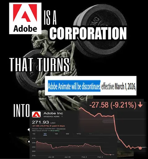 Adobe Turns Animation Into Stock Losses