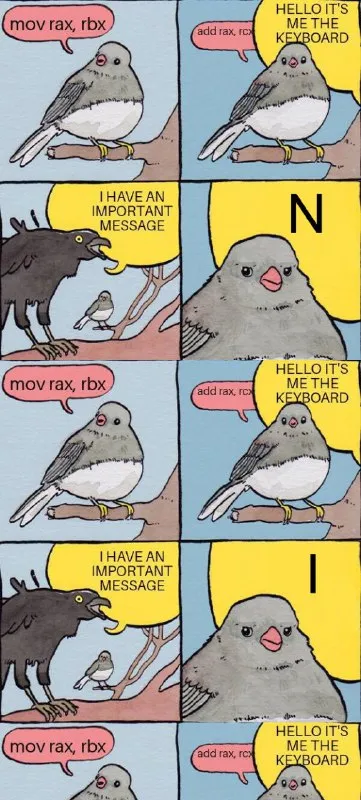 Keyboard Interrupts the Bird Conversation