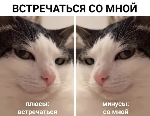 Плюсы и минусы встречаться со мной