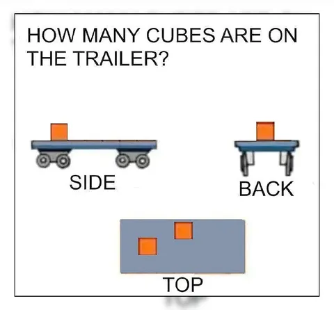 How Many Cubes on the Trailer