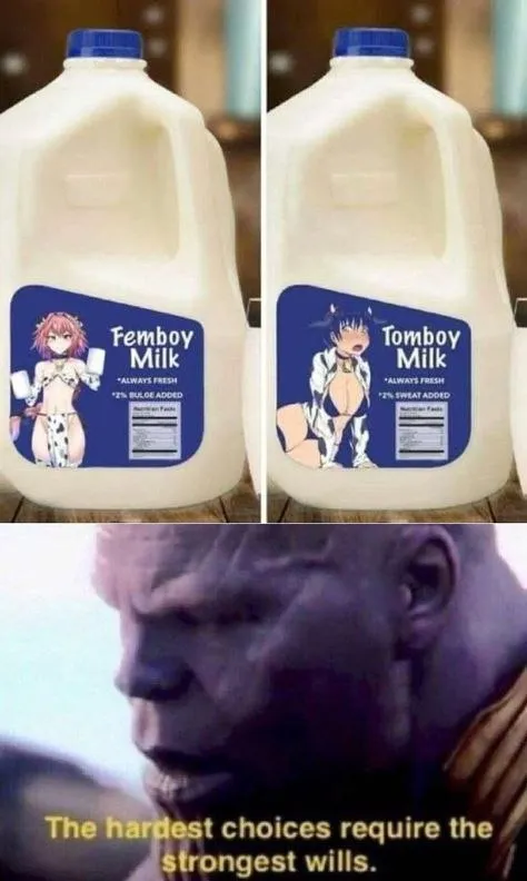 Femboy Milk or Tomboy Milk