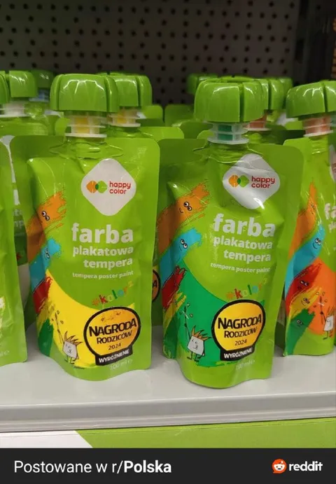 Zielona farba plakatowa