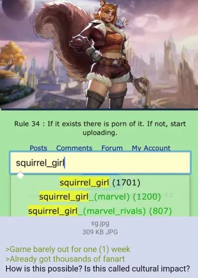 Squirrel Girl Rule 34 Search